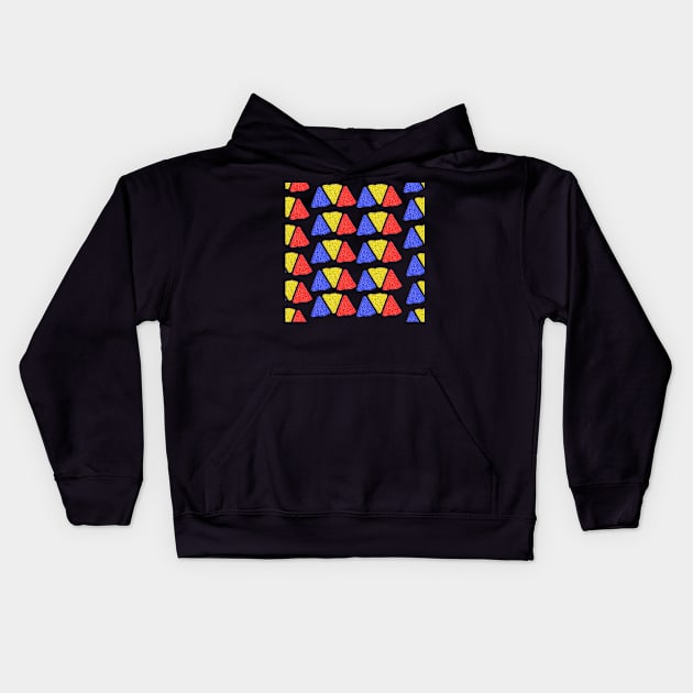 Nacho Average Cinco De Mayo Tortilla Chips Pattern Kids Hoodie by BubbleMench